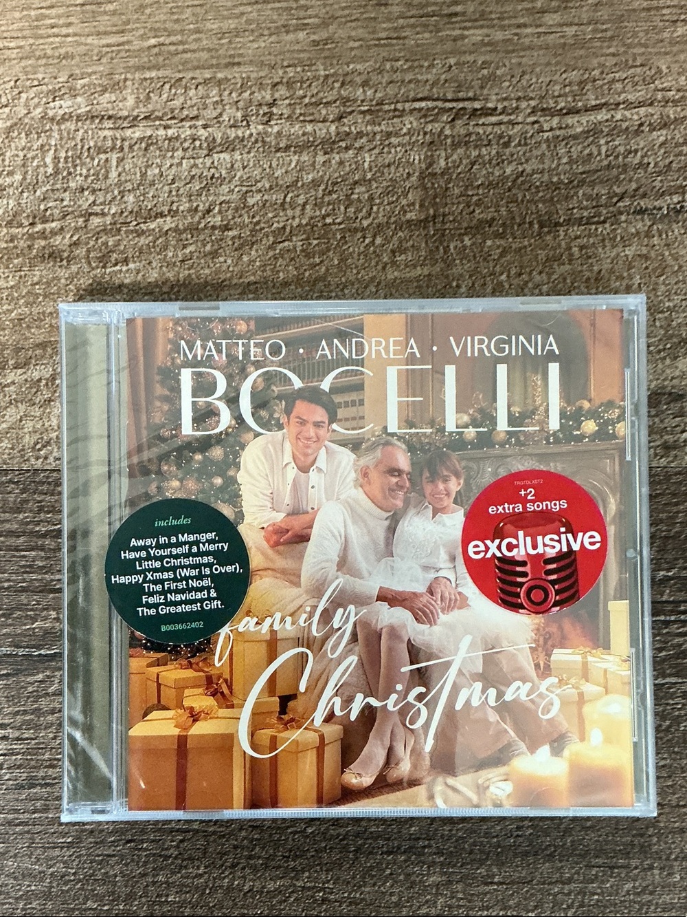 Andrea Bocelli Family Christmas CD New Sealed Cracked Case